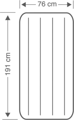 Intex Luchtbed - Classic Downy - Formaat: Cot - B76 X L191 X H25 Cm - 1 Pers. - Met Reparatieset -Buitenkampeerwinkel 737x1200 2