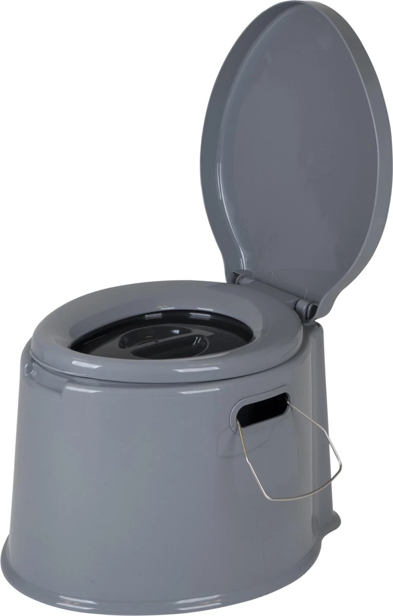Bo-Camp Draagbaar Camping Toilet - 7 Liter - Grijs 1 Bo-Camp Draagbaar Camping Toilet - 7 Liter - Grijs