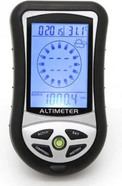 Hoogtemeter 8 In 1 Altimeter Barometer Kompas Tijd Kalender Thermometer / HaverCo