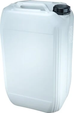 Jerrycan 25 Liter Wit Met Dop En Handige Zichtstreep