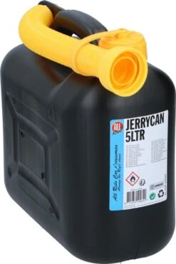 Jerrycan/benzinetank 5 Liter Zwart - Voor Diesel En Benzine - Brandstof Jerrycans/benzinetanks