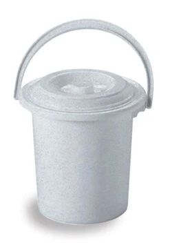 Curver Camping Toiletemmer - Met Deksel - 5 L - Ø 23,5 Cm - Lichtgrijs -Buitenkampeerwinkel 812x1200 2