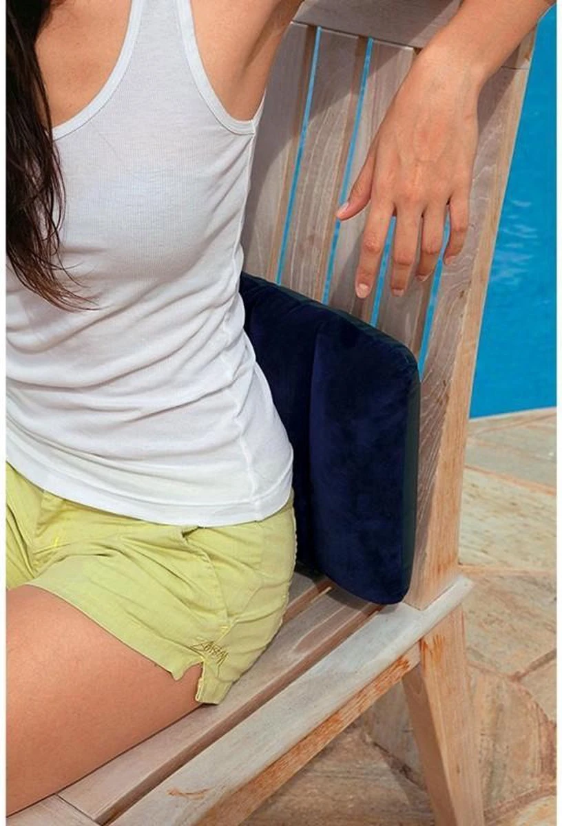 Intex Opblaasbaar Kussen - Hoofdkussen - Reiskussen - Inflatable Travel Pillow - Kampeerkussen - Reis Kussen - 43 X 28 X 9 Cm - Blauw 3 Intex Opblaasbaar Kussen - Hoofdkussen - Reiskussen - Inflatable Travel Pillow - Kampeerkussen - Reis Kussen - 43 X 28 X 9 Cm - Blauw - Afbeelding 3