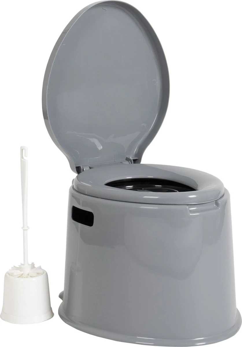 Bo-Camp Draagbaar Camping Toilet - 7 Liter - Grijs 6 Bo-Camp Draagbaar Camping Toilet - 7 Liter - Grijs - Afbeelding 6