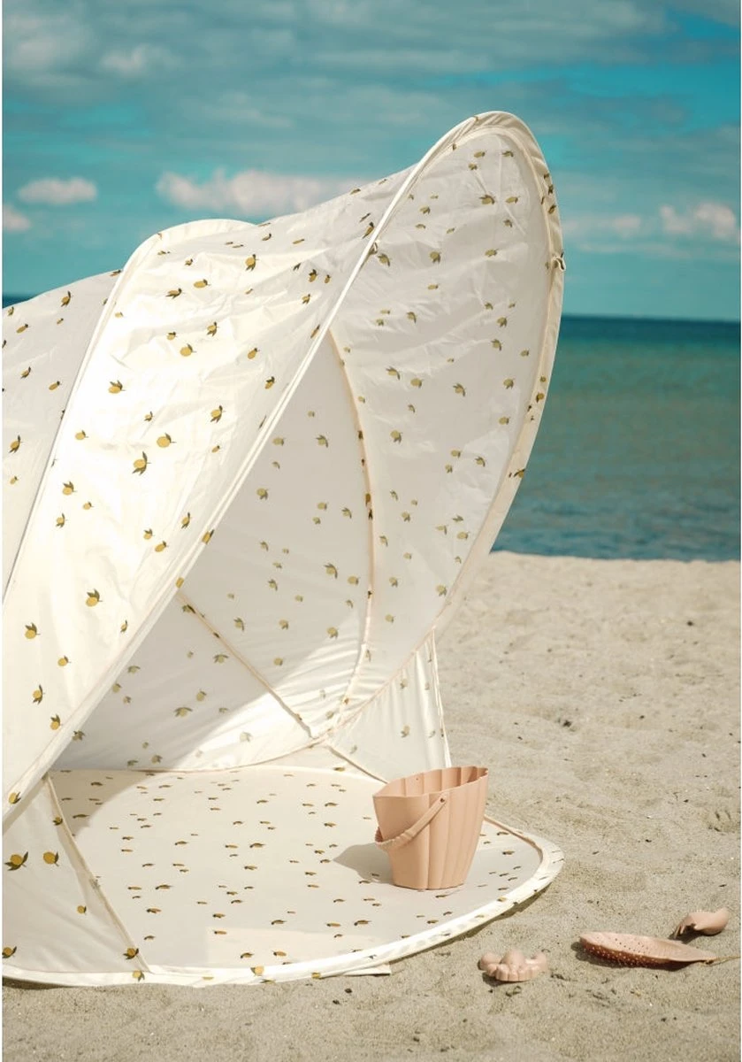 Konges Sløjd - Beach Tent Pop Up Shelter - Strandtent - Tent - Anti UV - Lemon 4 Konges Sløjd - Beach Tent Pop Up Shelter - Strandtent - Tent - Anti UV - Lemon - Afbeelding 4
