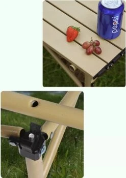 Buxibo - Lichtgewicht Vouwbare Campingtafel - Inklapbaar - Vis/Tuin/Picknick Tafel - Kamperen - Met Opberghoes - Aluminium - Grijs -Buitenkampeerwinkel 848x1200 1