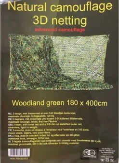 Camouflagenet 4 Meter Proloo. Hoogte 1,80x Lengte 4mtr - Camonet - Tuinnet - Schaduwdoek -Buitenkampeerwinkel 881x1200 1