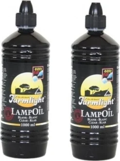 Merkloos 2x Lampenolie / Fakkelolie -1 Liter - Met Gratis Aansteker