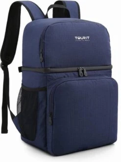 Koeltas Rugzak (28L) - 16 Blikjes - Lunchtas Voor Dames En Heren - Picknicktas - Blauw -Buitenkampeerwinkel 895x1200 2