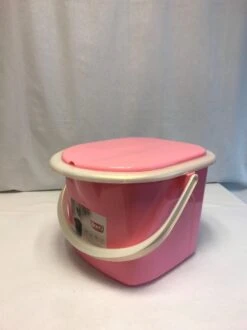 Branq Toiletemmer Draagbaar Met Deksel - 15,5L - Roze -Buitenkampeerwinkel 899x1200 5