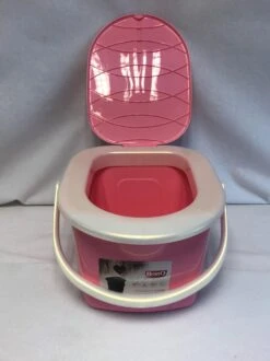 Branq Toiletemmer Draagbaar Met Deksel - 15,5L - Roze -Buitenkampeerwinkel 899x1200 6