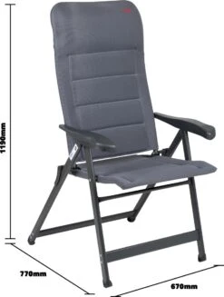 Crespo Standenstoel - AP-237 Air-Deluxe - Grijs (86) -Buitenkampeerwinkel 906x1200