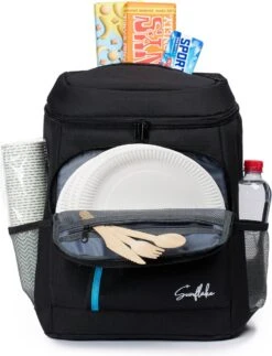 Sunflake Koelrugzak - Lunchtas - Koeltas Backpack Voor Dames & Heren - Zwart -Buitenkampeerwinkel 918x1200 2