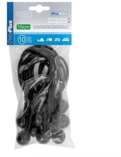 ProPlus 365644 Tentspannerset Zeltspanner-Set 10 Stück - Elastisch 15cm Mit Kunststoffball 10 Stuk(s) -Buitenkampeerwinkel 926x1200