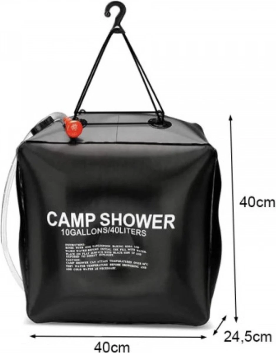 Merkloos Buitendouche Solar - Camping Douche - Solar Buitendouche - Buitendouche Met Warm Water - Zonnedouche - Draagbare Douche - Douchezak 40L 3 Merkloos Buitendouche Solar - Camping Douche - Solar Buitendouche - Buitendouche Met Warm Water - Zonnedouche - Draagbare Douche - Douchezak 40L - Afbeelding 3