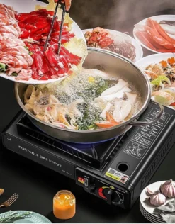 IBright Draagbare Camping Kooktoestel - Gasbrander - 1 Pits Gaspit - Elektrische Ontsteking - 2900 Watt - Met Koffer - Zwart -Buitenkampeerwinkel 938x1200 3