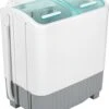 XatiX - Mini Wasmachine Met Dubbele Trommel 5,6 Kg - Toerental 1400