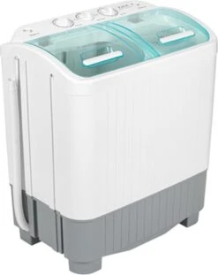 XatiX - Mini Wasmachine Met Dubbele Trommel 5,6 Kg - Toerental 1400