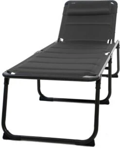Travellife Barletta Ligbed - Antraciet / Donkergrijs -Buitenkampeerwinkel 977x1200